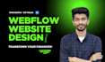 design interactive UX focus webflow website, webflow expert