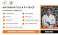 be your physics, mathematics and chemistry tutor