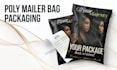 do poly mailer package, shipping and frosted zip lock bag design