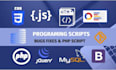 create or fix php,laravel,codeigniter,rest api,ajax, jquery,html, css, json,bug