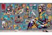 create graffiti pop art canvas designs and murals