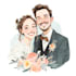 design a professional disney family portrait