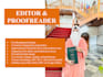 proofread, edit, and design powerpoint presentations