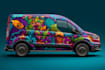 do creative vehicle wrap, car wrap, van wrap design