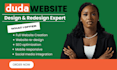 create and redesign a responsive ecommerce website with duda website builder