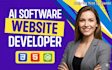 do custom ai website development as full stack developer, front end developement
