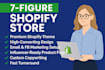 create a passive income dropshipping shopify store or shopify website