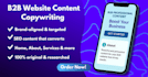 write b2b conversion focused website content copywriting