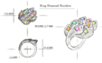 do 2d hand sketch jewelry for you