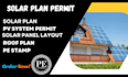do solar pe stamp, pv system permit plan, solar design and panel layout