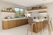 3d realistic kitchen render