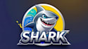 unique summer with shark logo with source file in 24 hour