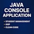 create java console applications with clean code