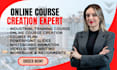 create online course content industrial training course, udemy video course, ppt