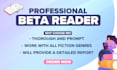 beta read your writing and provide contructive feedback