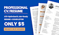 be your professional ats resume maker and tech cv writer