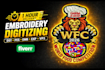 digitize any image to embroidery design with fast service