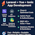 develop a full stack laravel and vue web application