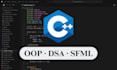 code cpp, oop, dsa, sfml game development
