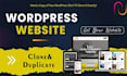 copy website, clone website, or duplicate website in 24 hours