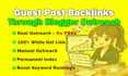 do guest post backlinks through blogger outreach