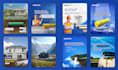 do clean and modern social media post design