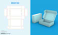 create packaging box dieline, die cut, and keyline template
