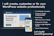 create, custom elementor wordpress website professionally