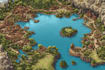 design a fantasy map illustration