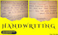 handwrite notes, letters, and assignments