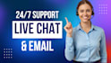 provide  live chat support and email  support