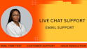 provide  live chat support and email  support