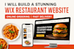 build a professional wix restaurant or food ordering website