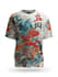 draw t shirt design on graffiti art, japanese art