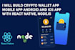 build crypto wallet app, p2p exchange defi dex app using react native, flutter