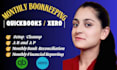 provide monthly bookkeeping in quickbooks and xero for USA and UK businesses