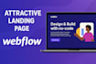 create attractive landing page on webflow for your business