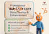 clean and enrich CRM data, hubspot data cleanup, and validation