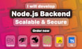 develop node js backend api using express, fastify, nestjs, etc