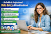 be a virtual assistant for data entry