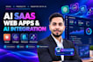 build ai saas web apps website with claude, openai, rag, and ai integration