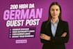 do high da german guest post dofollow SEO backlinks