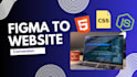 do figma to static HTML CSS conversion webpage