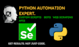 create custom python automation scripts and bots