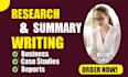 research and write about any topic
