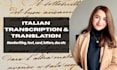 transcribe and translate old italian and latin records