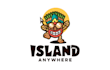 design best quality island beach logo