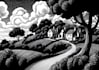 create a linocut illustration