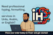 professionally compose your urdu arabic books or documents
