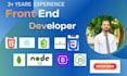 be your front end developer in react, tailwind, javascript or next js
